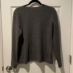 VINTAGE CABLE KNIT SWEATER - cashmere
